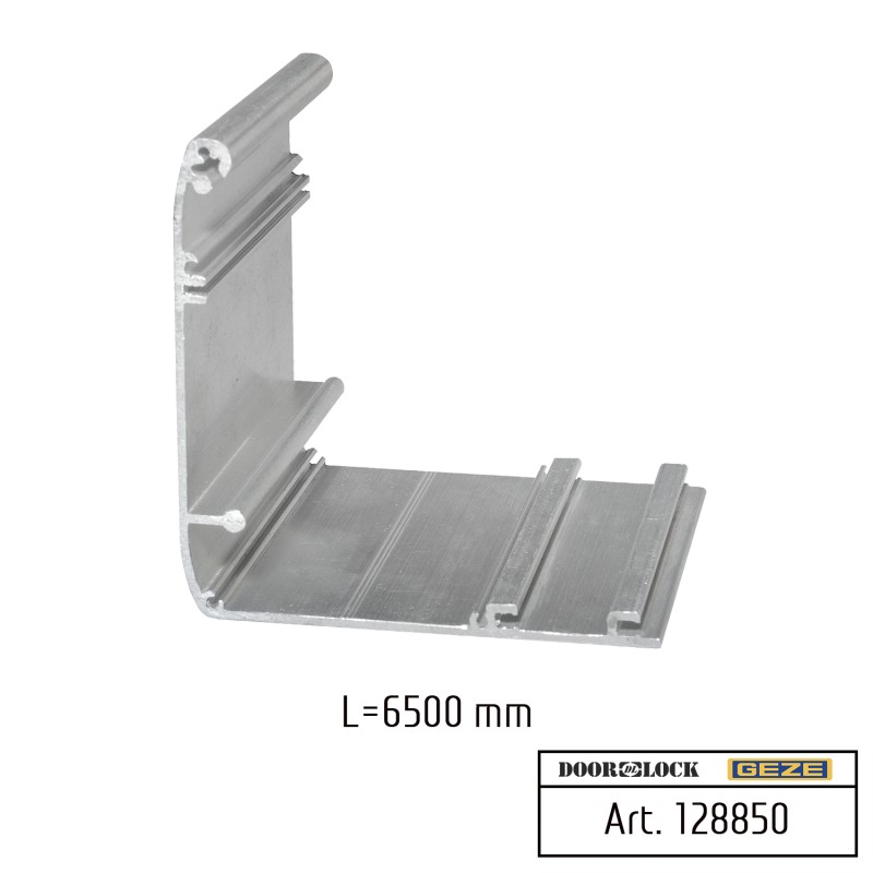 Декоративная крышка GEZE  ECDRIVE model 2 (120x117 мм, L=6500 мм), алюминий