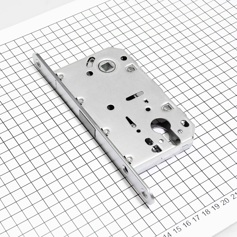 Замок дверной магнитный Doorlock DL451M/С/50/85/18/SCr, цилиндровый, матовый хром