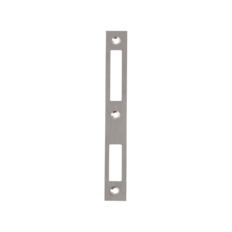 Запорная планка DOORLOCK  PL.22.180.US.Ni для профильный замков DL PL301, PL201, Nemef 9800, VF PZ92, симметричная, без смещения, матовый никель