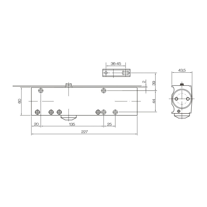 Дверной доводчик DOORLOCK DL200N BC DC EN 2-5 белый