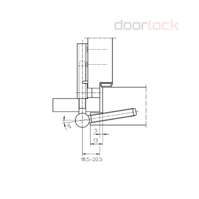 Петля SIMONSWERK VARIANT V 0020 (часть полотна) никелированная
