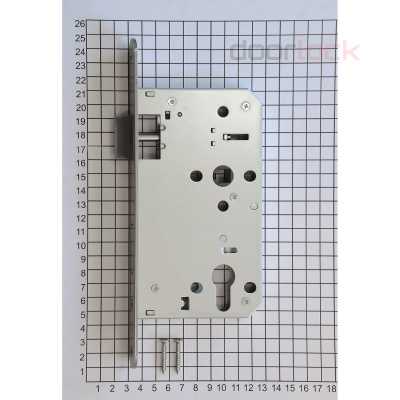 Замок дверной огнестойкий  DL1769С/65/72/24/9/SSS матовая  нержавеющая сталь