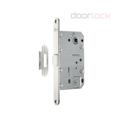 Замок ГАРДИАН Soft 1 P WC N (никелированный), с пластиковой защелкой, реверсивный