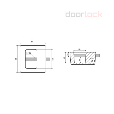 Навесной замок  PALLADIUM 603F