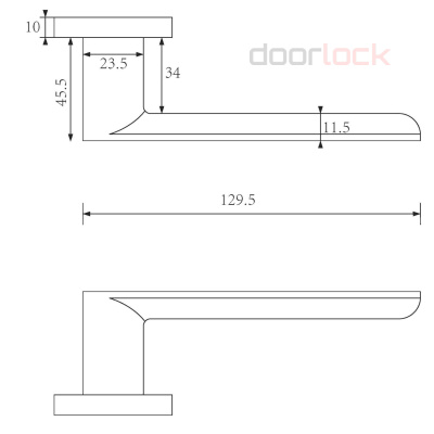 Ручка дверная DOORLOCK Libra A008RF
