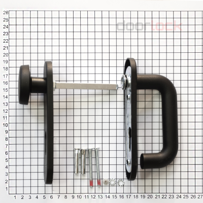 Кноб/нажимная ручка для противопожарных дверей Doorlock V S38KP-KNOB/F PZ72