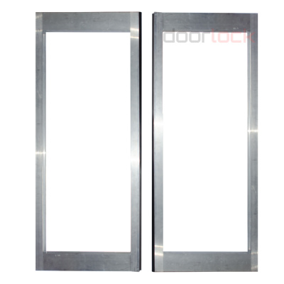 Комплект из 2-х створок GEZE для прохода до 1570-2300 мм, для стекла толщиной 10 мм, без стекла, разобранная