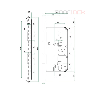 Корпус замка Bonaiti B-Klass Mod.39