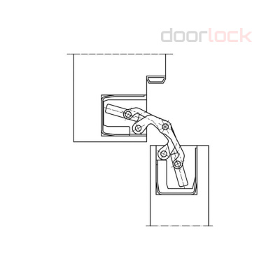 Петля SIMONSWERK Tectus TE 340 F1 (полиэфирное покрытие под матовый хром)